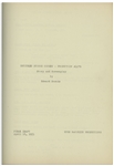 Moe Howard's 20pp. Script Dated January 1951 for The Stooges Film ''Pest Man Wins'' -- With Moe's Edit to 2 Extra Pages of Script Revisions, Also With 2pp. Call Sheets -- Very Good Plus Condition